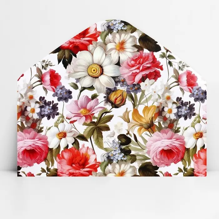 Конверт для денег «Цветы», 16.5 х 8 см