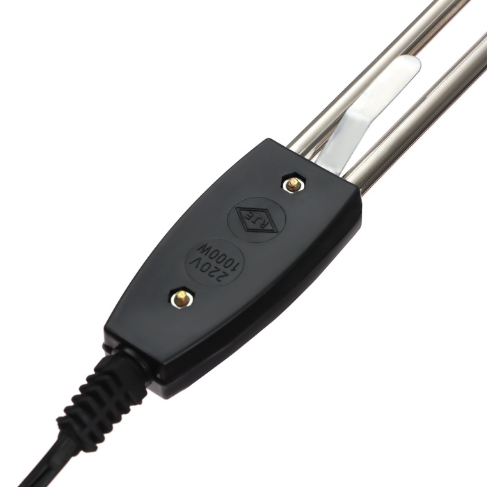 Электрокипятильник Luazon LEK 12, 1000 Вт, спираль пружина, 25х4.5 см, 220 В, черный