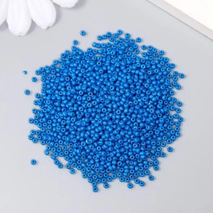 Бисер стекло 12/0  Бисер стекло 12/0 "Синяя пыль" 15 гр