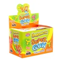 Взрывная карамель &laquo;Приколисты. Super Gun с вертушкой&raquo;, с игрушкой и татуировкой, 1 г