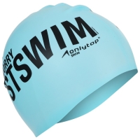 Шапочка для плавания взрослая ONLYTOP Justswim, силиконовая, обхват 54-60 см