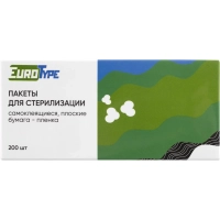 Пакет для стерилизации комби.самокл. 135 х 280 мм уп/200шт EuroType