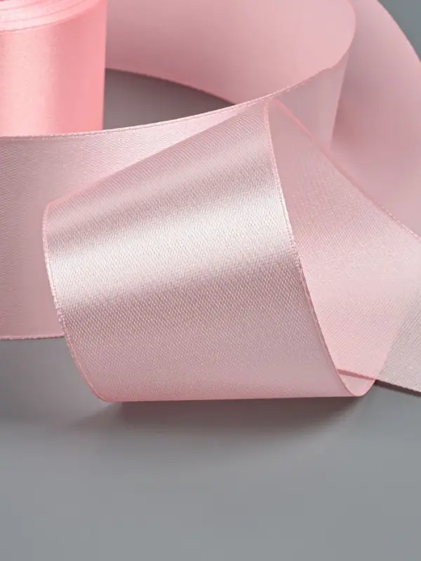 Лента атласная, 50 мм, 23&plusmn;1 м, пастельно-розовая №43