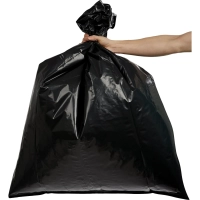 Мешки для мусора ПВД 160л 80мкм 10шт/рул черные 90x110см_СПБ