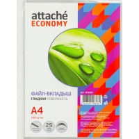 Файл-вкладыш А4 Стандарт 100шт/уп с перф. Россия