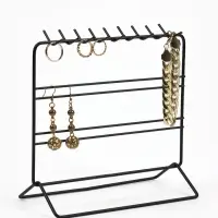 Подставка для украшений QF, 3 ряда, 20.5&times;10&times;19.5 см, чёрная