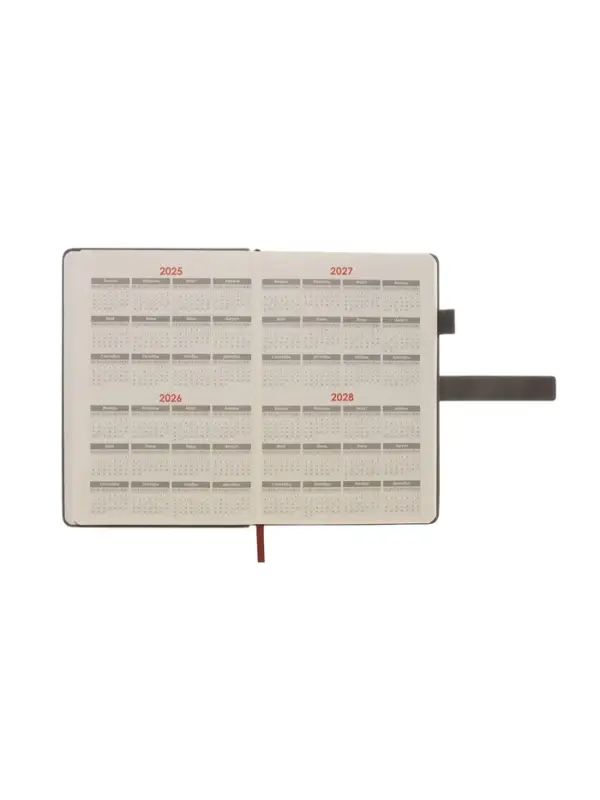 Ежедневник недатированный формат А5, с хлястиком, 80л, линия, пвх, Серый Ежедневник недатированный формат А5, с хлястиком, 80л, линия, пвх, Серый