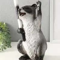 Копилка "Енот ГАИ" 30х18х16 см, серый