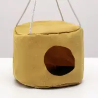 Подвесной дом для грызунов, 20&times;15 см, круглый, мебельная ткань, флис, цвет МИКС