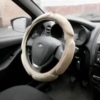 Спонжевая оплетка руля AVS SP-426M-BE ( размер M, бежевый) - Серия "Sponge"