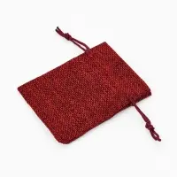 Набор мешочков подарочных 50 шт. &laquo;Льняной&raquo; 7&times;9 см, бордовый