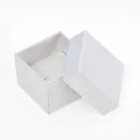 Коробочка подарочная под кольцо, серьги &laquo;Стёганая&raquo;, 4&times;4 см, (полезная часть 3.5&times;3.5 см), белая