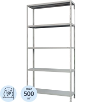Стеллаж металлический 0MX_MS Standart 200/100x40/5 полок