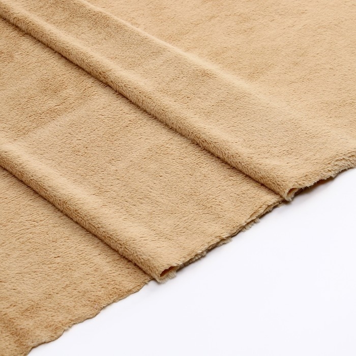 Лоскут для рукоделия, 50 × 50 cм, мех, цвет светло-коричневый Лоскут для рукоделия, 50 × 50 cм, мех, цвет светло-коричневый