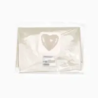 Воздушные шары фольгированные 17" "Сердце" цвет молочный сатин, набор 5 штук