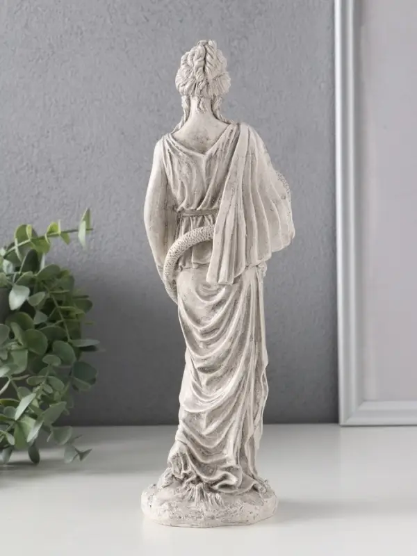 Фигура "Богиня здоровья Гигиена" 27х9х7 см, серый