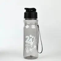 Бутылка для воды пластиковая &laquo;24/7&raquo;, 500 мл, чёрная
