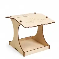 Кормушка - конструктор из ХДФ для птиц &laquo;Синичник&raquo;, своими руками, 24&times;18&times;18.5 см, Greengo