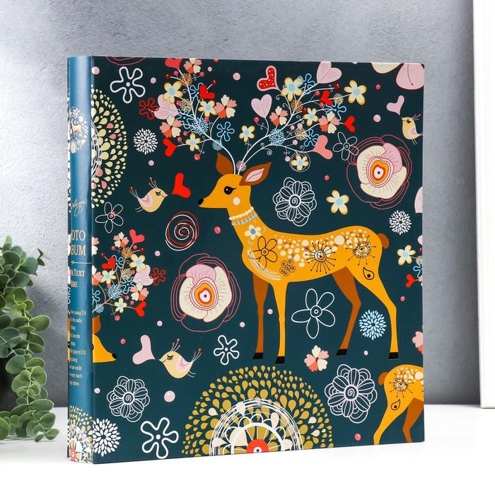 Фотоальбом 256 фото 13х18 см, 364 фото 10х15 см Фотоальбом 256 фото 13х18 см, 364 фото 10х15 см "Олень", в коробке 35х33,5х6,5 см