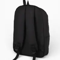 Рюкзак школьный, однотонный, 1 отделение, 3 кармана, 28&times;13&times;39 см, чёрный