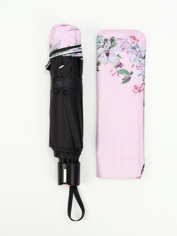 Зонт механический «Птицы», эпонж, 4 сложения, 10 спиц, R = 56/63 см, D = 126 см, цвет МИКС Зонт механический «Птицы», эпонж, 4 сложения, 10 спиц, R = 56/63 см, D = 126 см, цвет МИКС