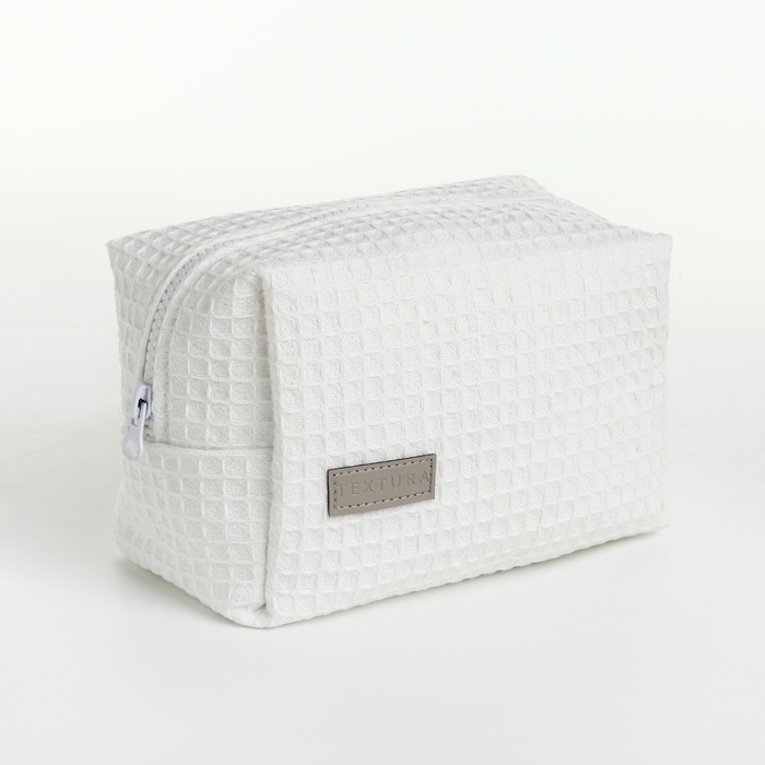 Косметичка на молнии TEXTURA, цвет белый Косметичка на молнии TEXTURA, цвет белый