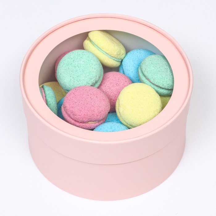 Подарочная коробка Подарочная коробка "Розовый персик" завальцованная с окном, 18 х 10 см