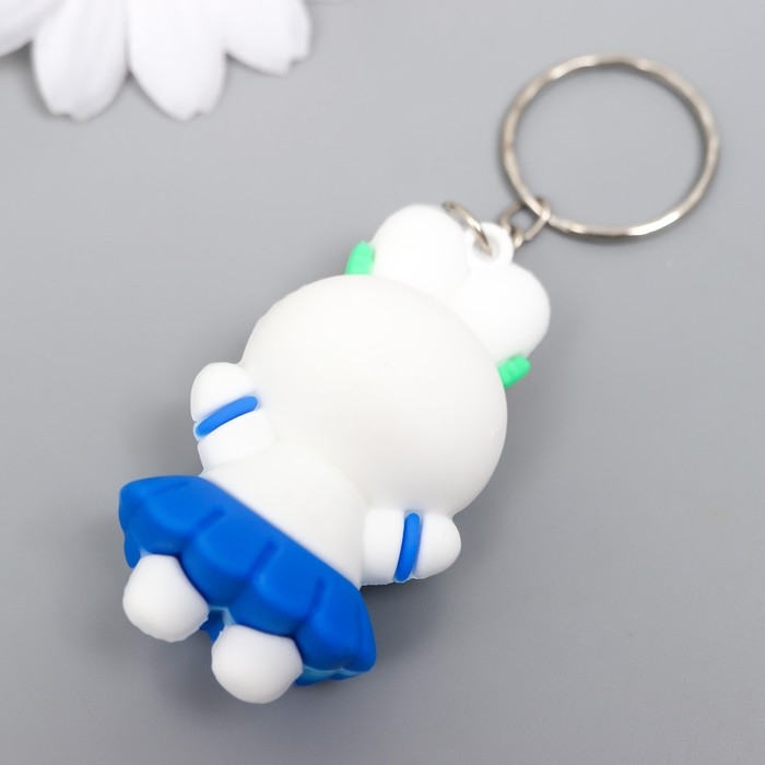 Брелок резина Брелок резина "Зайчик в синем костюмчике" МИКС 2,3х3,2х5 см