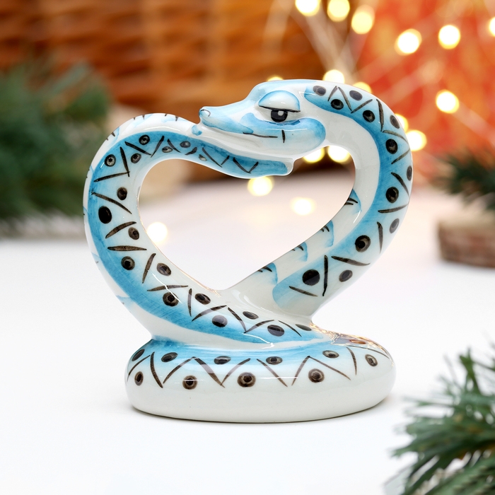 Сувенир  Сувенир "Змей Любовь", 10 см, фарфор