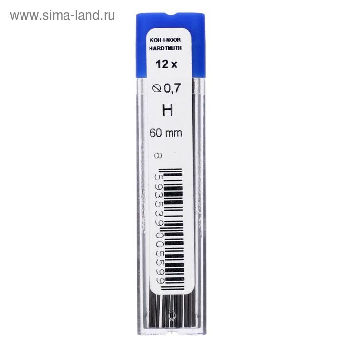 Грифели для механических карандашей 0.7 мм, Koh-I-Noor 4162 H, 12 штук, в футляре Грифели для механических карандашей 0.7 мм, Koh-I-Noor 4162 H, 12 штук, в футляре