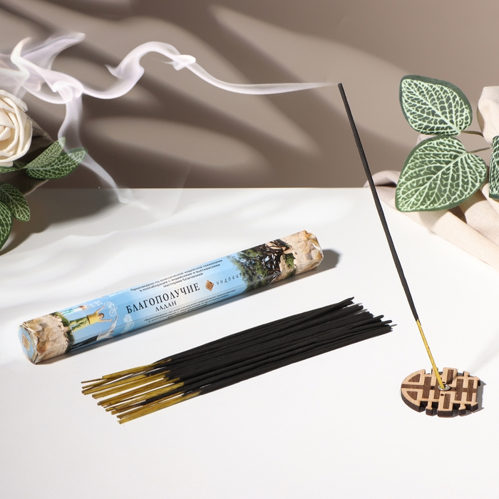 Благовония  Благовония "Благополучие", 20 палочек в упаковке, шестигранник