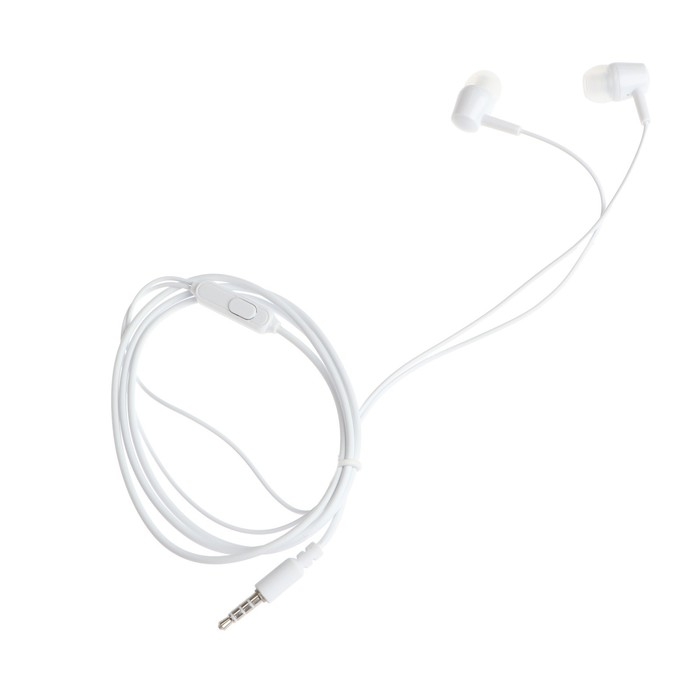 Наушники Exployd EX-HP-1124, вакуумные, микрофон, 102 дБ, 32 Ом, 3.5 мм, 1.2 м, белые Наушники Exployd EX-HP-1124, вакуумные, микрофон, 102 дБ, 32 Ом, 3.5 мм, 1.2 м, белые