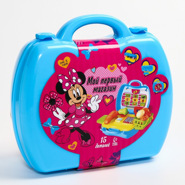 Касса в чемодане «Мой первый магазин», Минни Маус Касса в чемодане «Мой первый магазин», Минни Маус