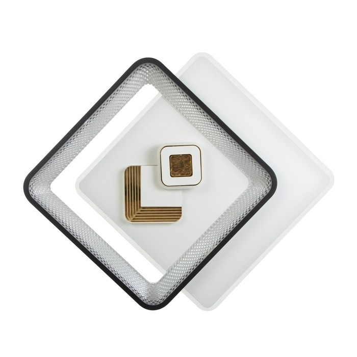 Светильник Светильник "Вилса" LED 156Вт бело-чёрный 50х50х7 см BayerLux