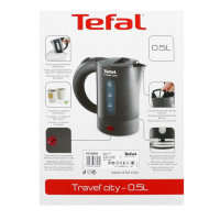 Чайник электрический Tefal KO120B30, пластик, 0.5л, 650Вт, серый