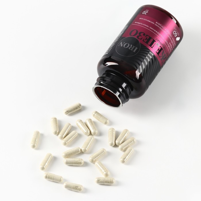 Железо витамины, поддержание гемоглобина, укрепление сердца и сосудов, 60 капсул Железо витамины, поддержание гемоглобина, укрепление сердца и сосудов, 60 капсул