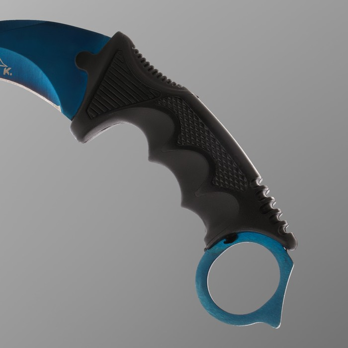 Нож-керамбит "Коготь орла" клинок 9см, синий
