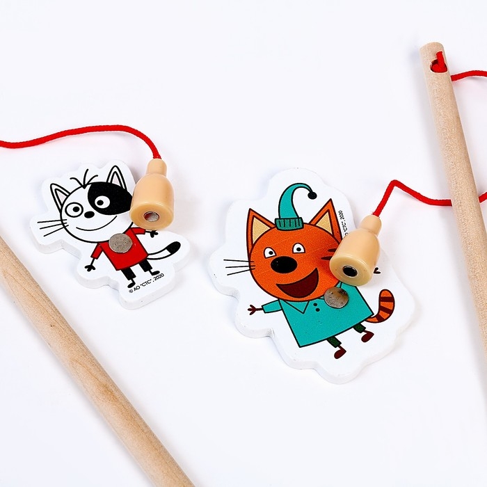 Игра ловим + 2 удочки «Три Кота» Игра ловим + 2 удочки «Три Кота»