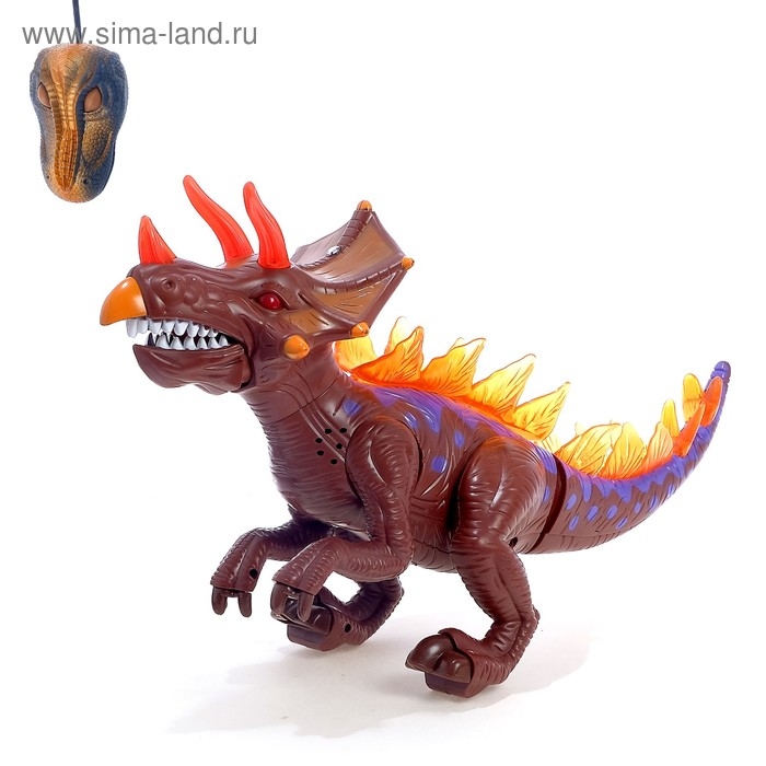 Динозавр радиоуправляемый T-Rex, световые и звуковые эффекты, работает от батареек Динозавр радиоуправляемый T-Rex, световые и звуковые эффекты, работает от батареек