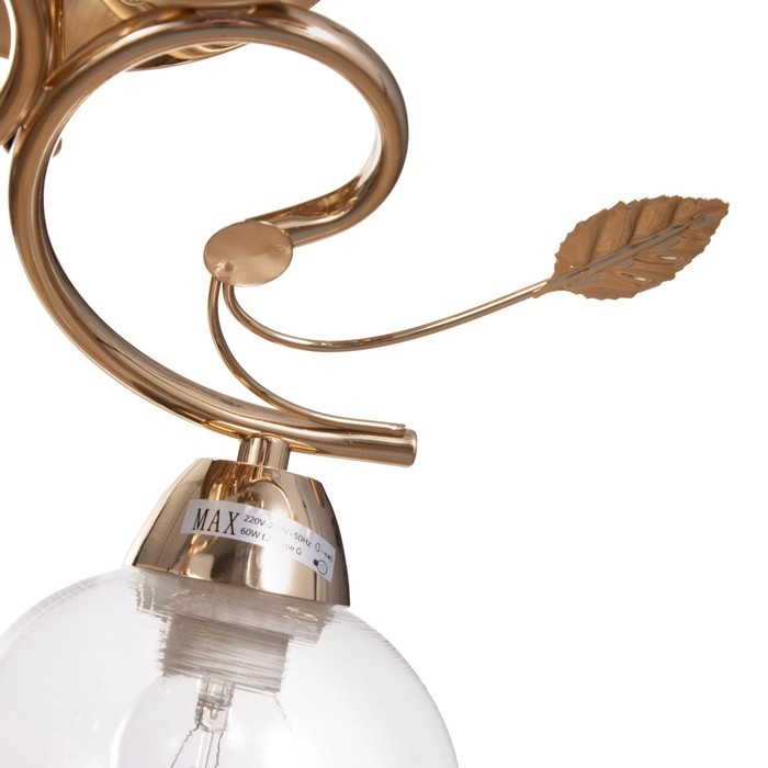 Люстра Люстра "Алеста" 3х60Вт Е27 Золото 52х52х23см