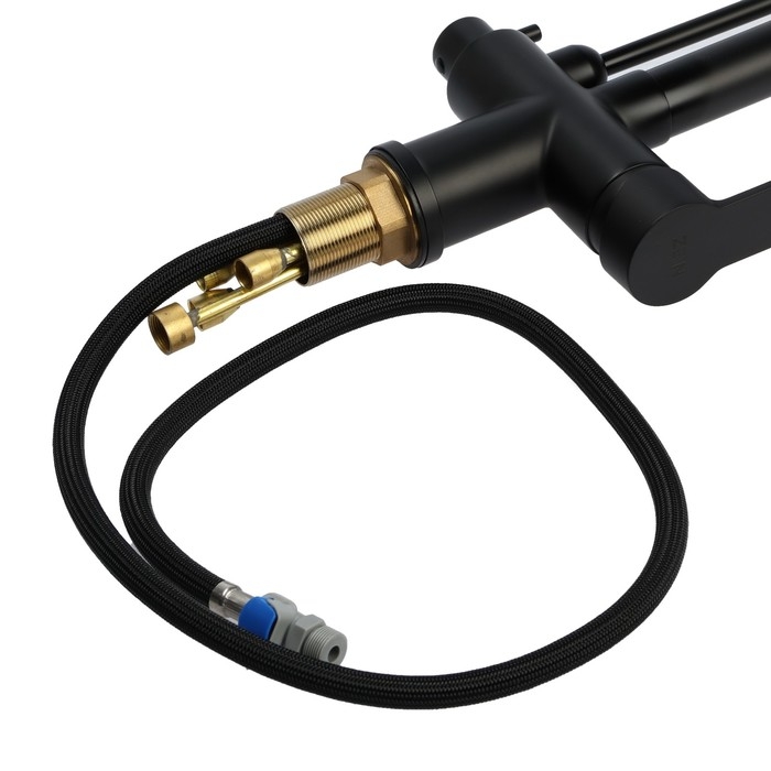 Смеситель для кухни ZEIN Z7212, кран для питьевой воды, с выдвижной лейкой, латунь, черный    924026 Смеситель для кухни ZEIN Z7212, кран для питьевой воды, с выдвижной лейкой, латунь, черный    924026