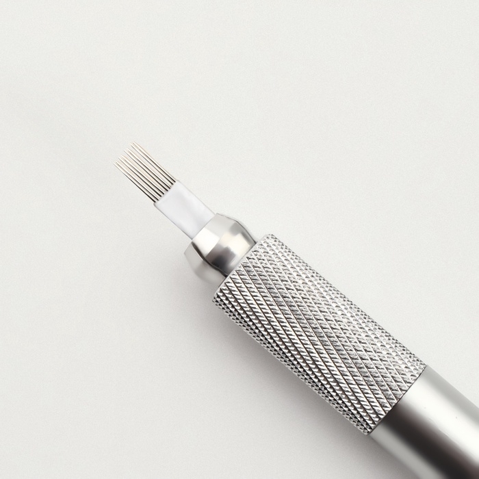 Ручка - манипула для тату и татуажа, 12 × 0,9 см, цвет серебристый Ручка - манипула для тату и татуажа, 12 × 0,9 см, цвет серебристый