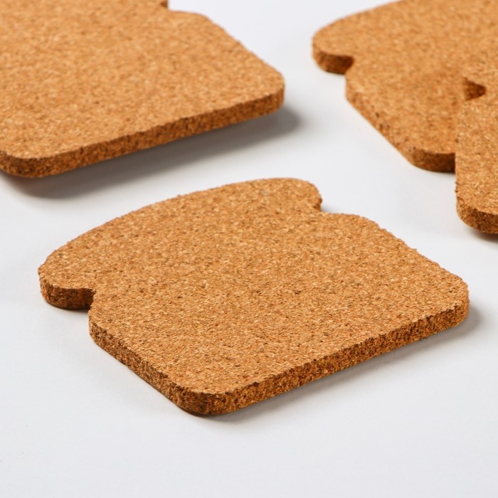 Набор подставок под горячее Доляна «Хлеб», 10 шт, 10×10 см Набор подставок под горячее Доляна «Хлеб», 10 шт, 10×10 см