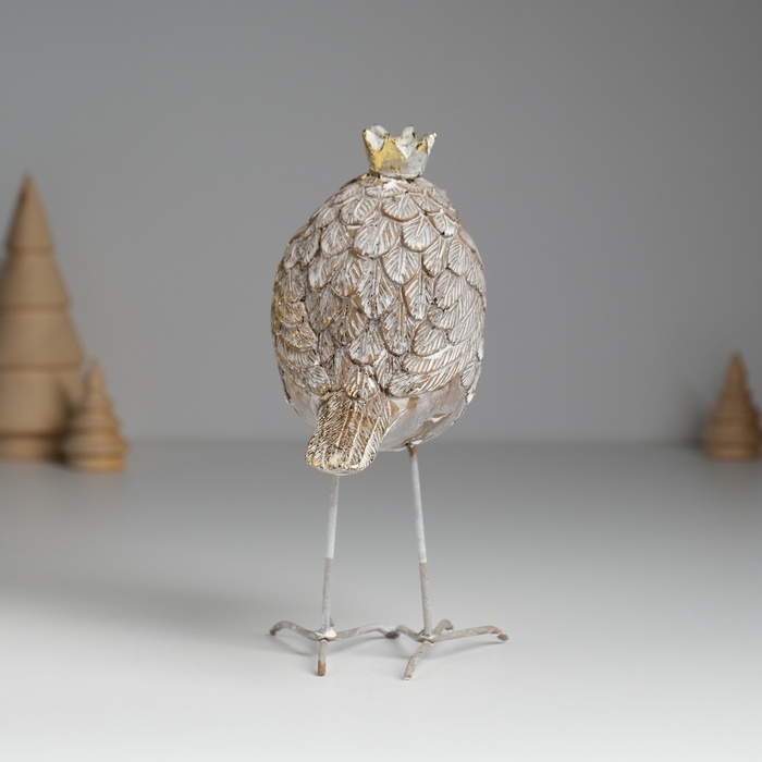 Сувенир полистоун Сувенир полистоун "Птица с длинным клювом, в короне" 14х7х15 см