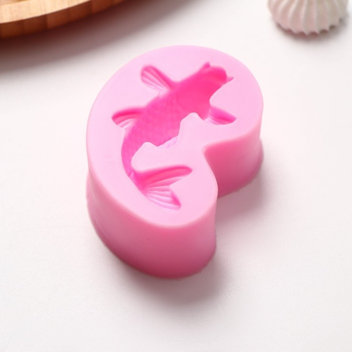 Молд Доляна «Рыбка», силикон, 7,2×4,7×2,3 см, цвет розовый Молд Доляна «Рыбка», силикон, 7,2×4,7×2,3 см, цвет розовый