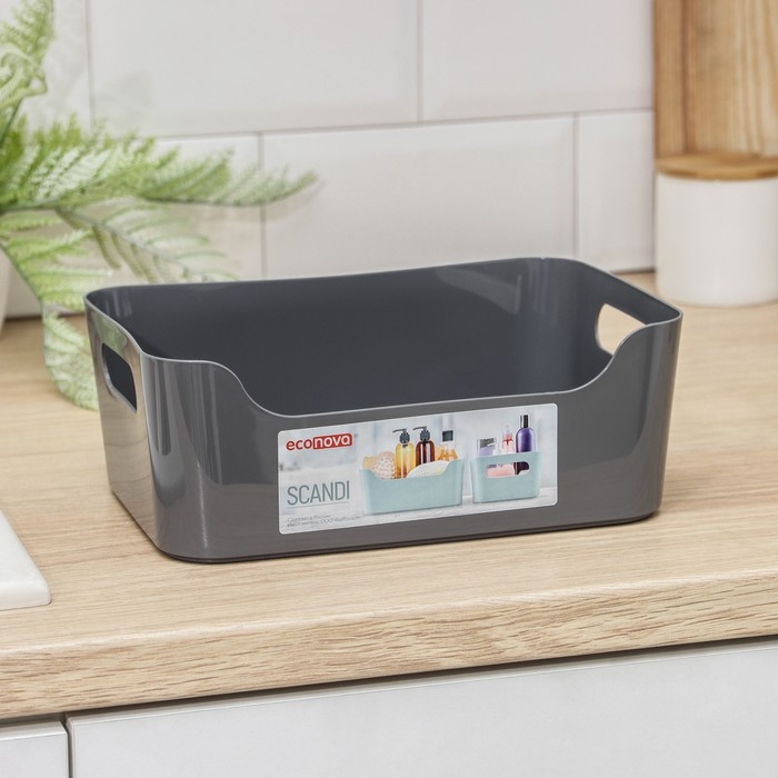 Корзина для хранения Scandi, 3,1 л, 24×17×9 см, цвет МИКС Корзина для хранения Scandi, 3,1 л, 24×17×9 см, цвет МИКС
