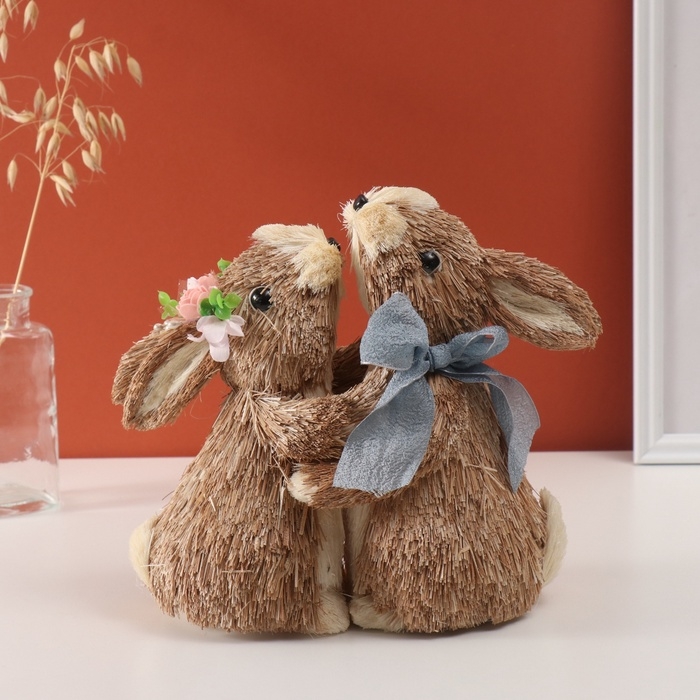 Декор Декор "Два зайчика обнимаются" 12х24х25 см