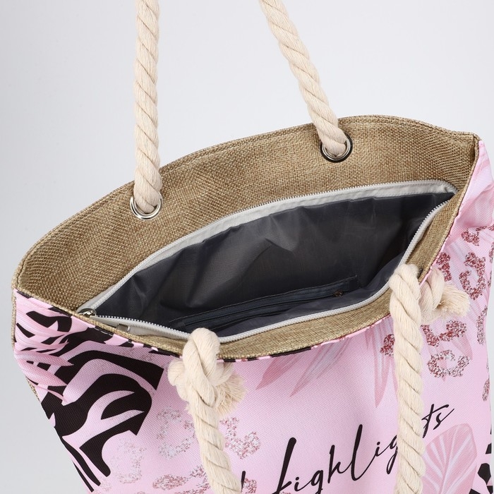 Сумка женская пляжная Сумка женская пляжная "Highlights", 35х40 см