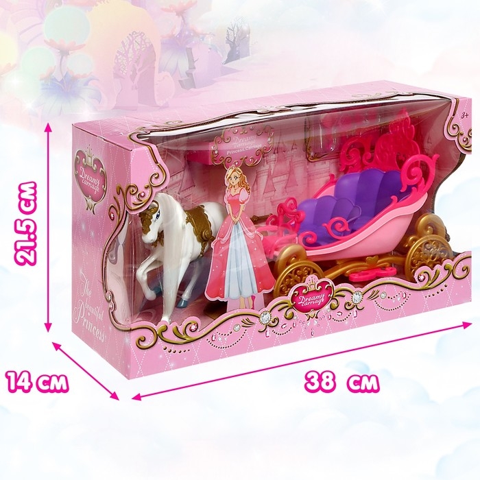 Карета для кукол «Сказка», свет, звук Карета для кукол «Сказка», свет, звук