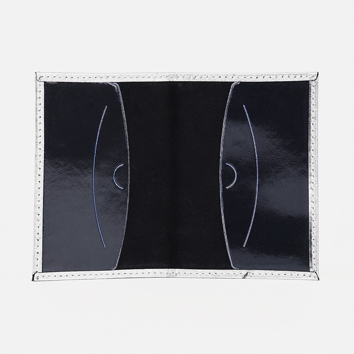 Обложка для паспорта, цвет серебристый Обложка для паспорта, цвет серебристый